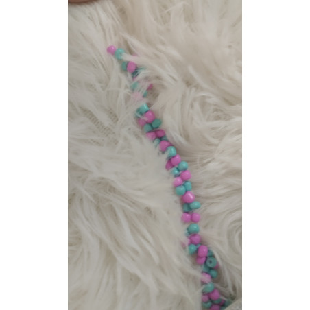 Pulsera azul y lila(en el precio no están incluidos los gastos de envio)