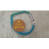 Pulsera azul con frase de love (en el precio no están incluidos los gastos de envio)