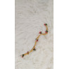 Pulsera dorada con cereza verde y roja(en el precio no están incluidos los gastos de envio)