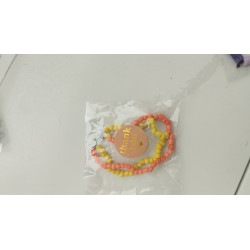 Pulsera naranja y amarillo (en el precio no están incluidos los gastos de envio)