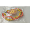 Pulsera naranja y amarillo (en el precio no están incluidos los gastos de envio)